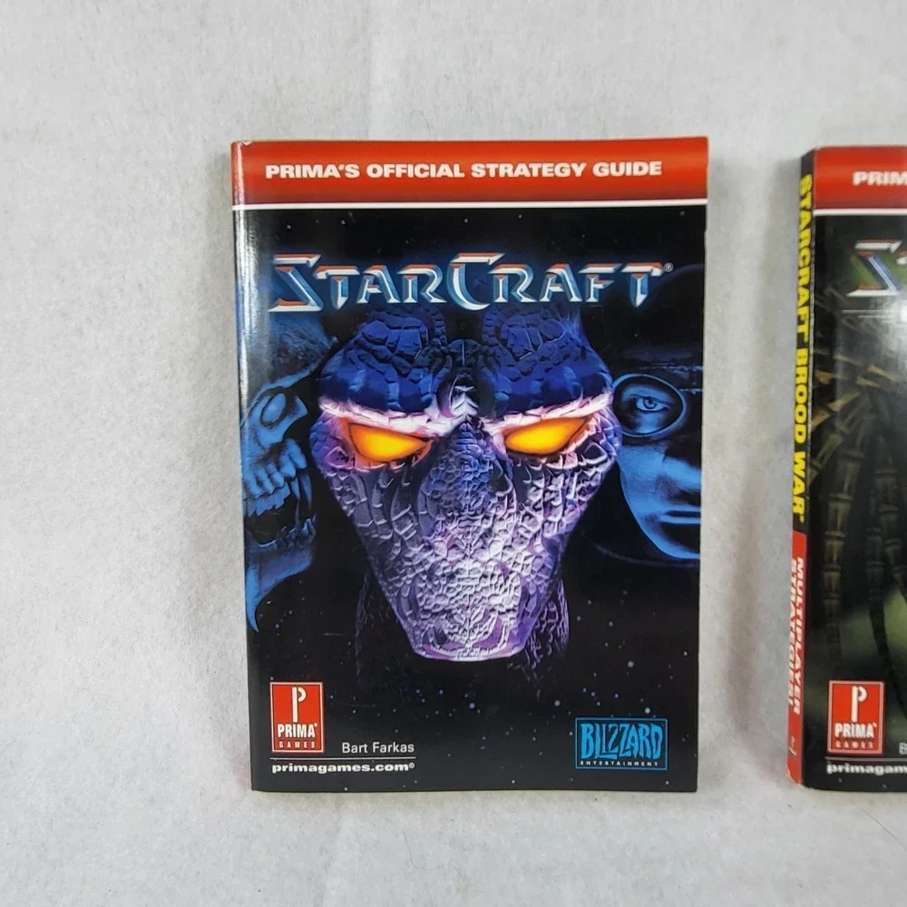 StarCraft & Brood War Prima Strategy Guides Set Blizzard PC Game Book Lot